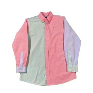 VINEYARD VINES COLOR BLOCK WHALE SHIRT